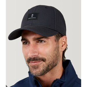 Free Country Black Adjustable Recycled Baseball Cap With Logo Patch